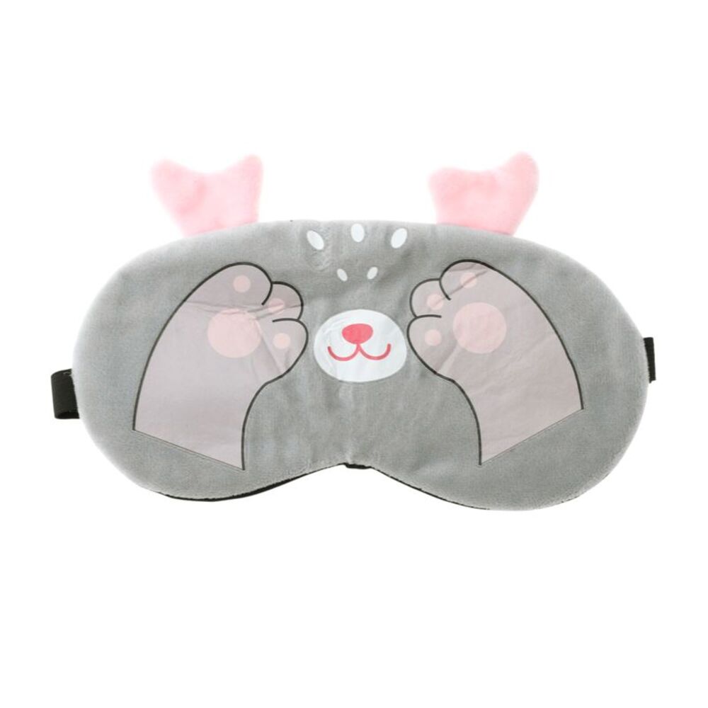 Cartoon Cat Paw Eye Mask Gray